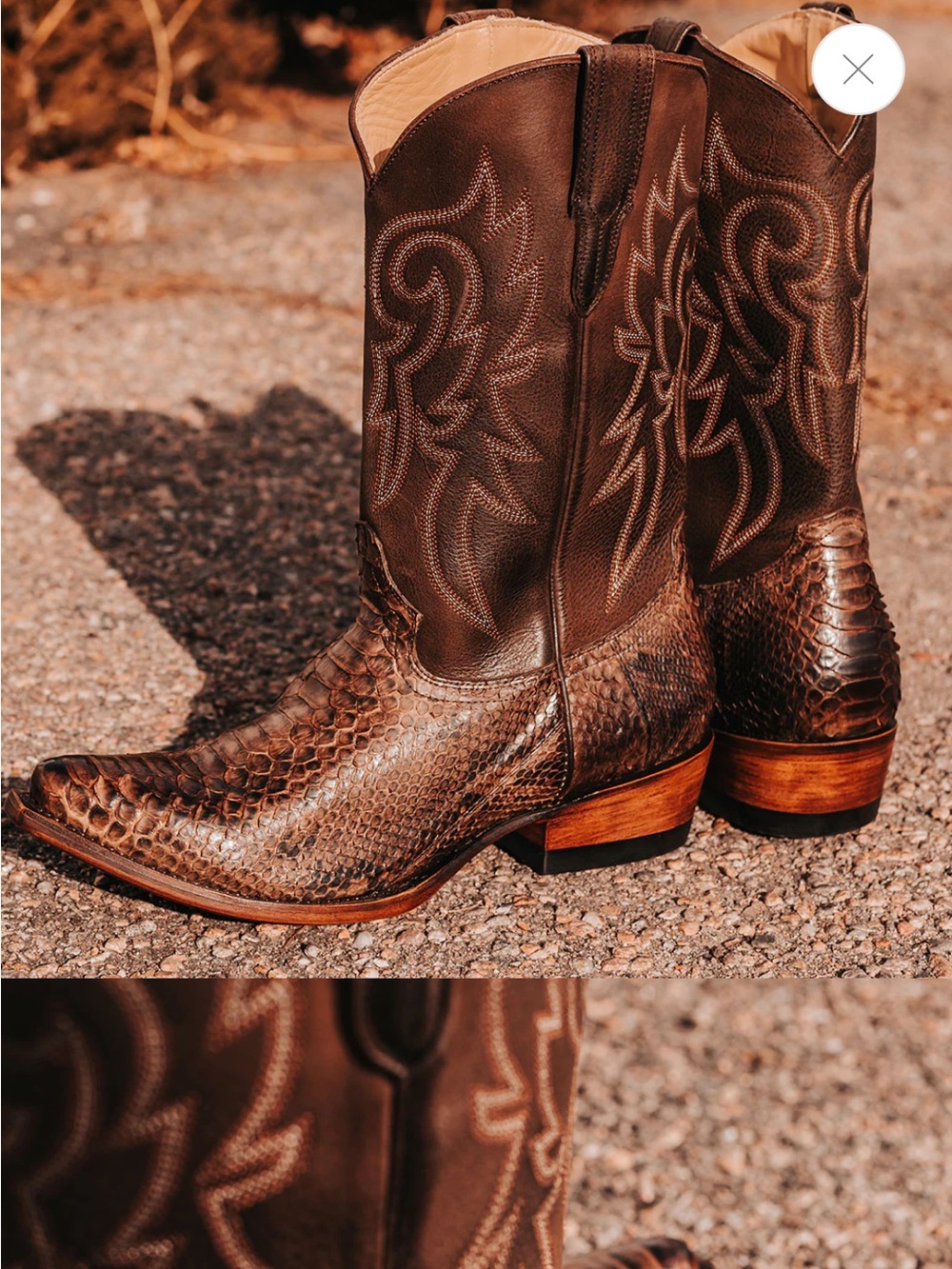Freebird by Steven Brown Marshall Python Boots Size 12 NEW Gorgeous